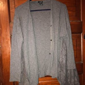 Rue 21 Gray Sweater Cardigan